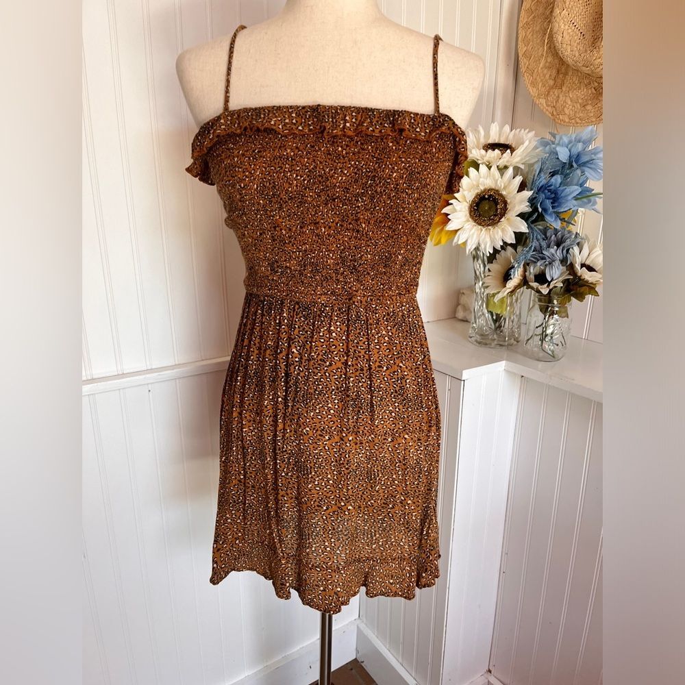 Urban Outfitters Leopard Print Mini Dress – Size M